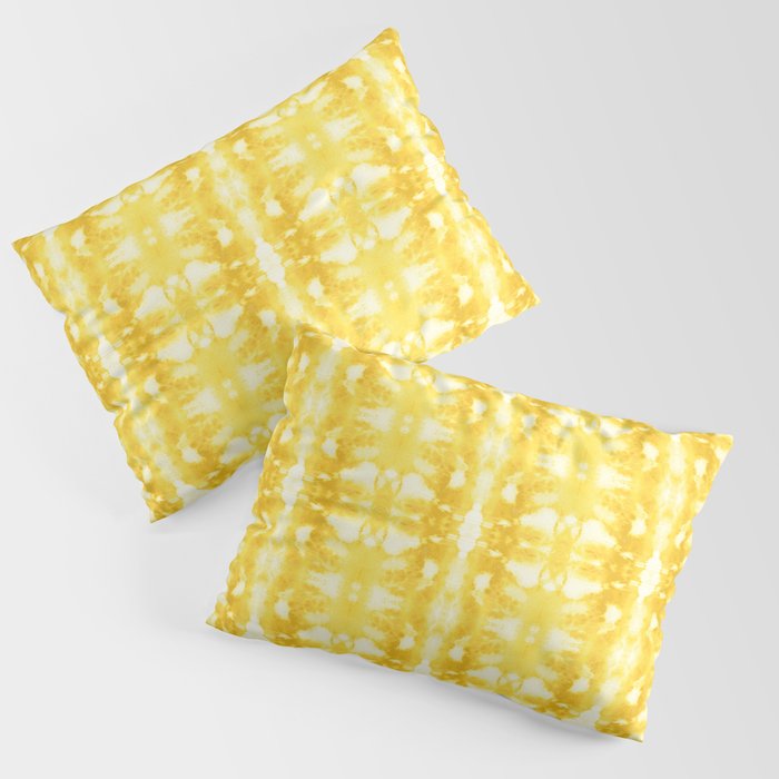 Tie Dye Yellows Pillow Sham