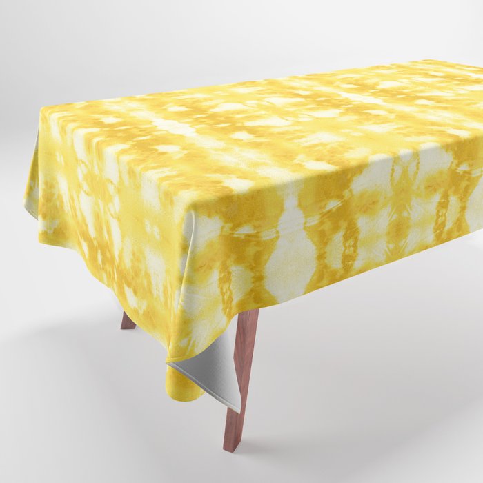 Tie Dye Yellows Tablecloth Gallery Image 1