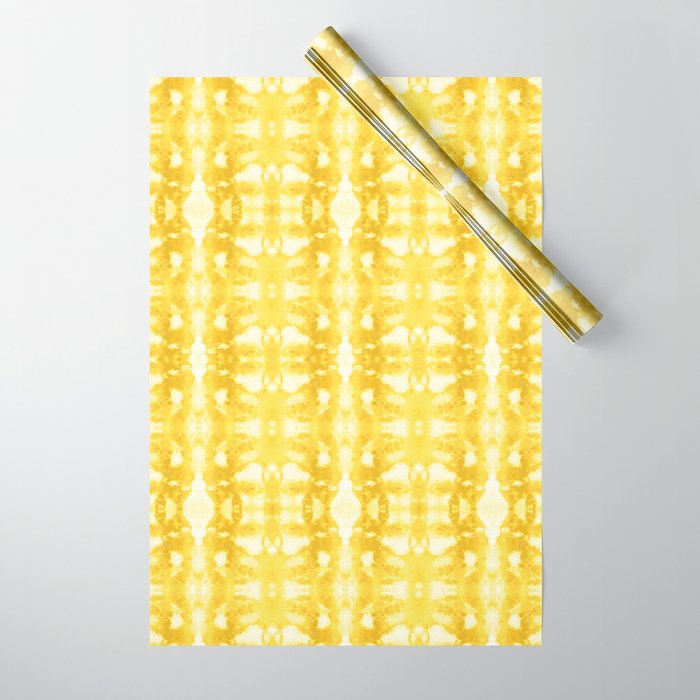 Tie Dye Yellows Wrapping Paper Gallery Image 1