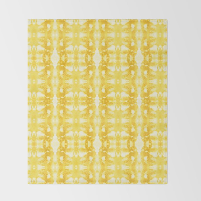 Tie Dye Yellows Throw Blanket Gallery Image 2