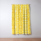 Tie Dye Yellows Window Curtain Gallery Image 3