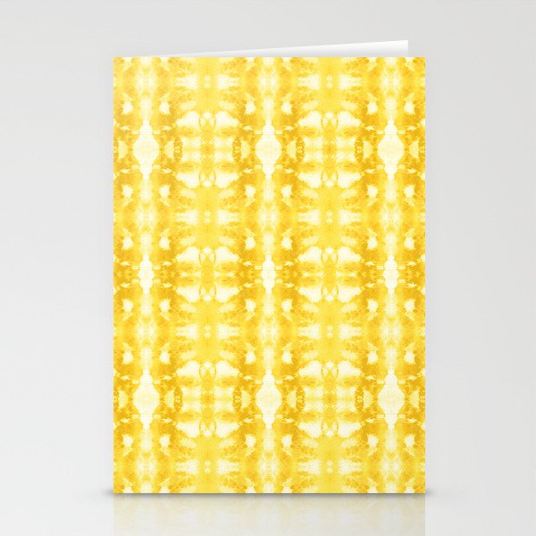 Tie Dye Yellows Stationery Card Gallery Image 1