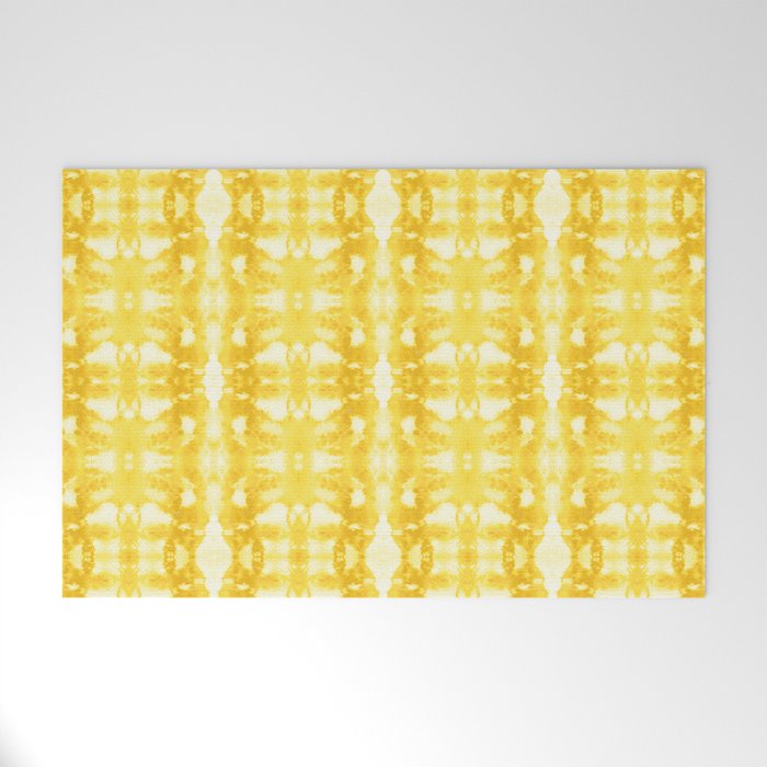 Tie Dye Yellows Welcome Mat Gallery Image 1
