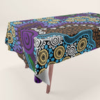 Authentic Aboriginal Art - Untitled Tablecloth Gallery Image 1