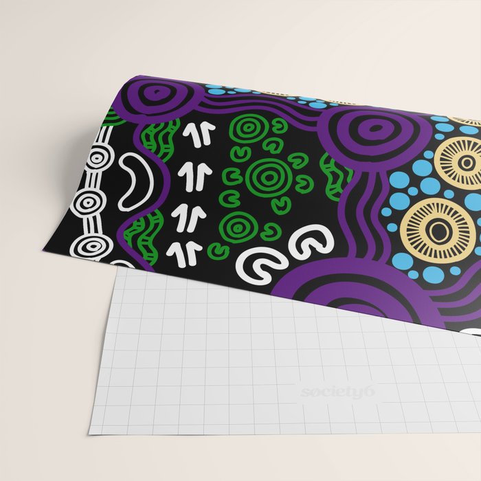 Authentic Aboriginal Art - Untitled Wrapping Paper Gallery Image 2