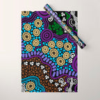 Authentic Aboriginal Art - Untitled Wrapping Paper Gallery Image 1