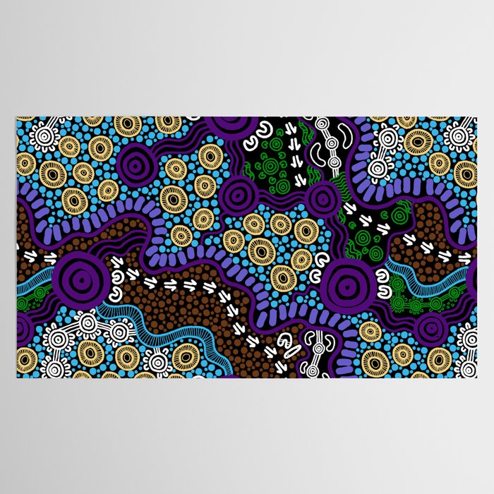 Authentic Aboriginal Art - Untitled Tablecloth Gallery Image 2