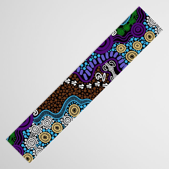 Authentic Aboriginal Art - Untitled Table Runner Gallery Image 3