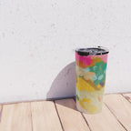 landscape light & pink clouds Travel Mug Gallery Image 4