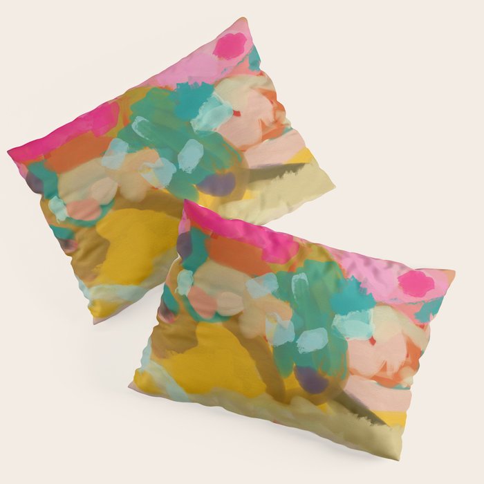 landscape light & pink clouds Pillow Sham Gallery Image 1
