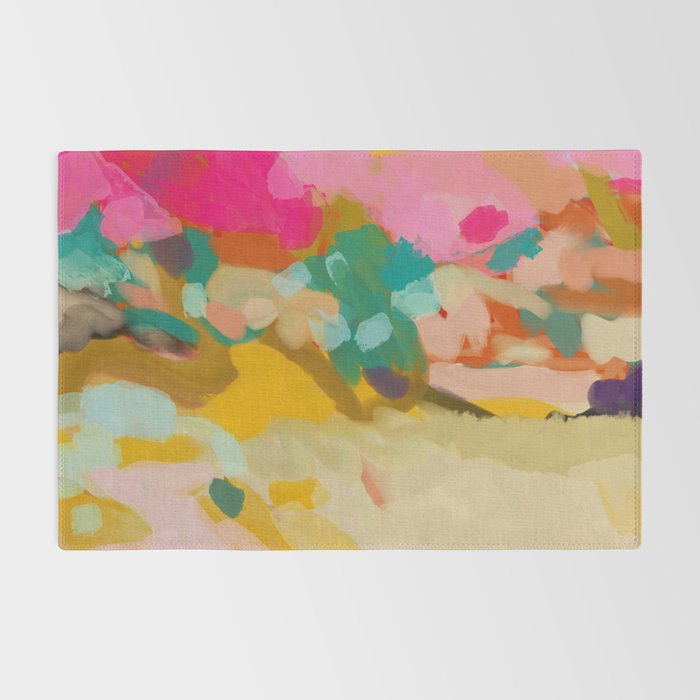 landscape light & pink clouds Rug Gallery Image 2