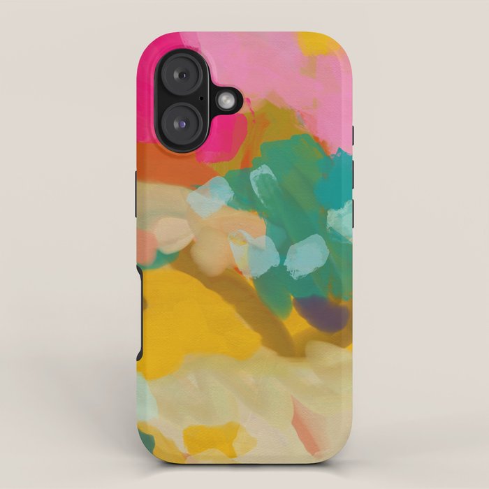 landscape light & pink clouds iPhone Case Gallery Image 1