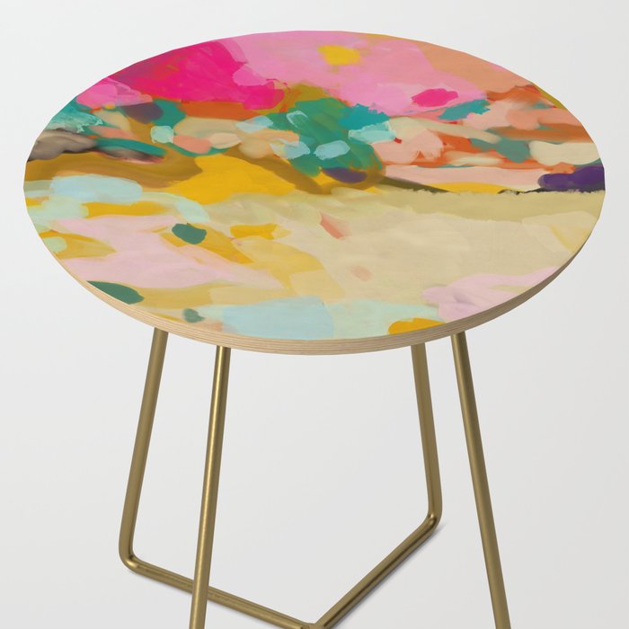 landscape light & pink clouds Side Table Gallery Image 2
