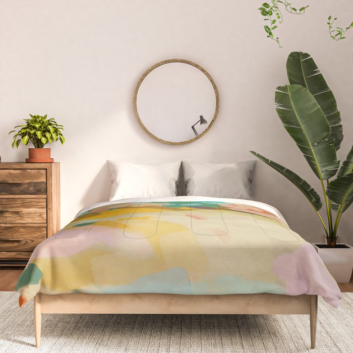 landscape light & pink clouds Comforter Gallery Image 3