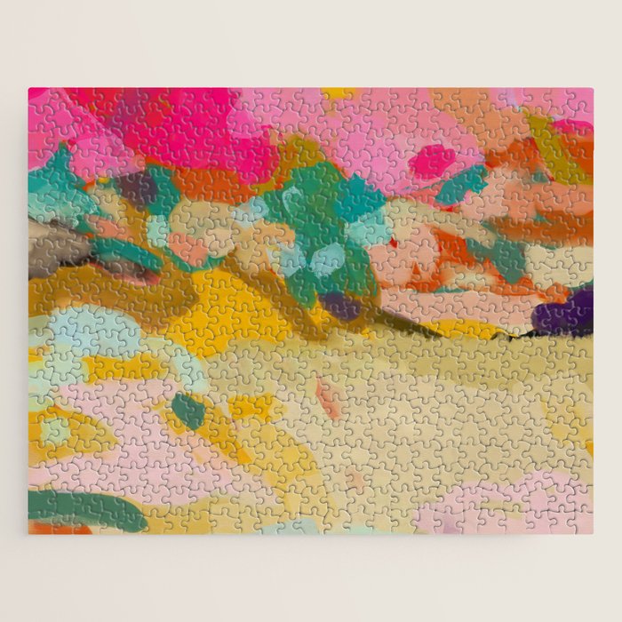 landscape light & pink clouds Jigsaw Puzzle Gallery Image 1