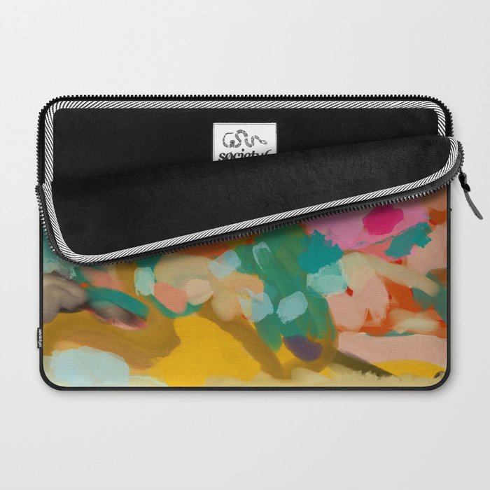 landscape light & pink clouds Laptop Sleeve Gallery Image 2