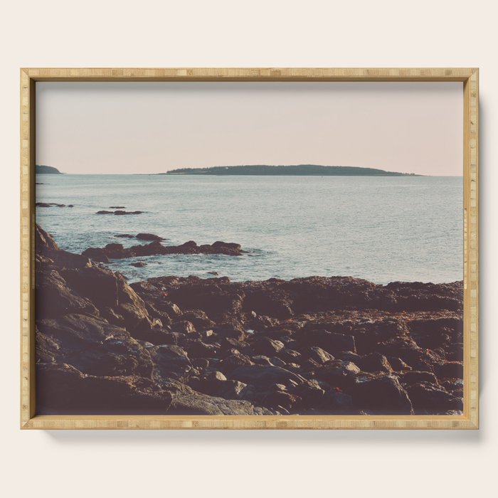 Low Tide - Ocean Art Serving Tray Gallery Image 1
