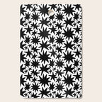 Black and white star shape pattern Cutting Board Gallery Image 1