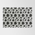 Black and white star shape pattern Rug Gallery Image 2