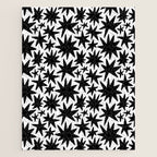 Black and white star shape pattern Jigsaw Puzzle Gallery Image 1
