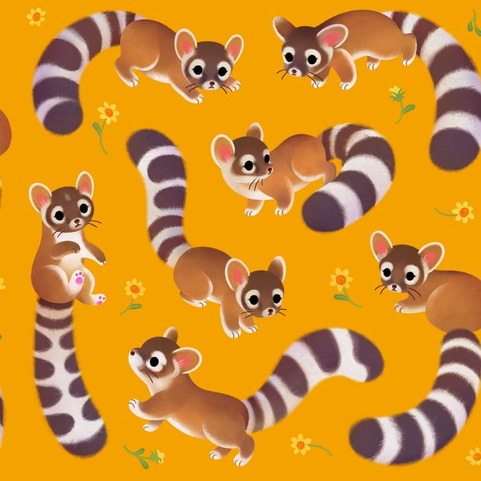 Ringtail - yellow Coffee Mug Gallery Image 2