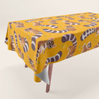 Ringtail - yellow Tablecloth Gallery Image 1