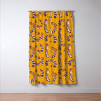 Ringtail - yellow Window Curtain Gallery Image 3