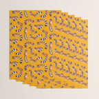 Ringtail - yellow Wrapping Paper Gallery Image 3
