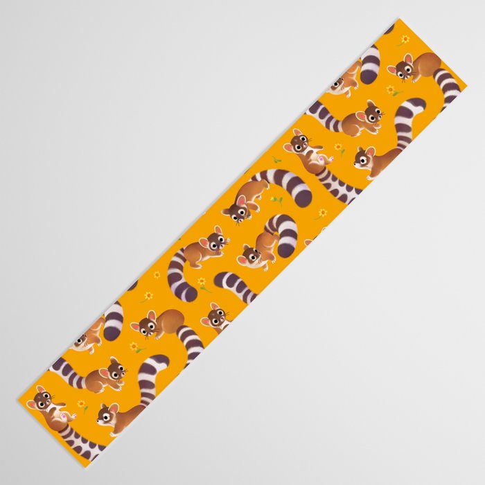 Ringtail - yellow Table Runner Gallery Image 3