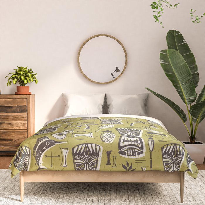 Tropical Tiki Green Comforter Gallery Image 3