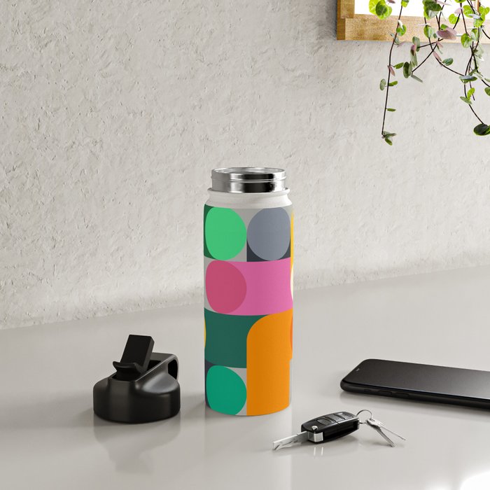 Modern Geometric 85A Water Bottle Gallery Image 4