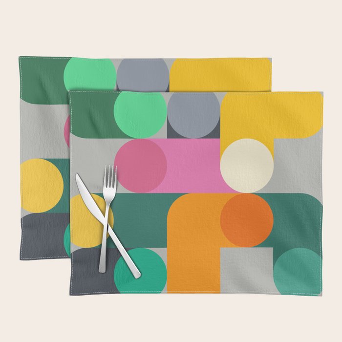 Modern Geometric 85A Placemat Gallery Image 1