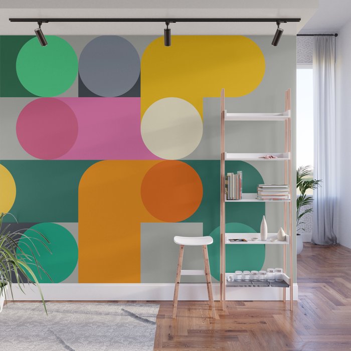Modern Geometric 85A Wall Mural Gallery Image 1
