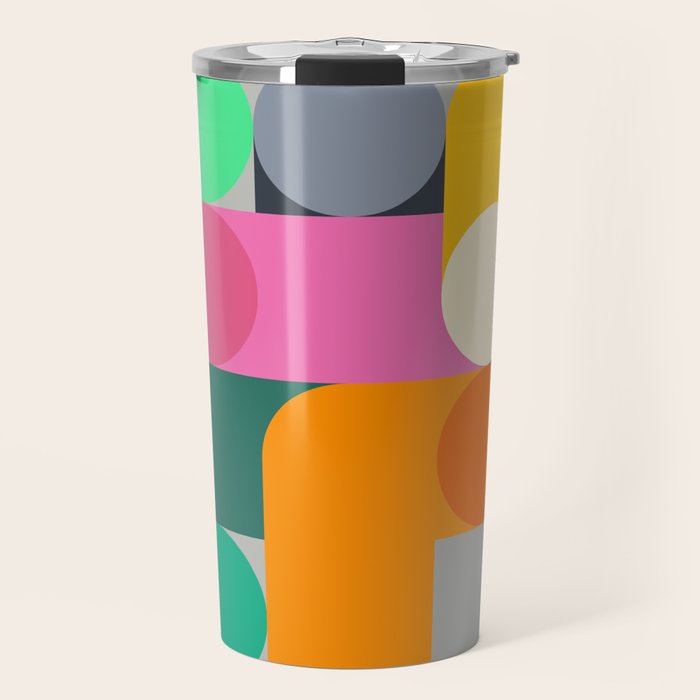 Modern Geometric 85A Travel Mug Gallery Image 1