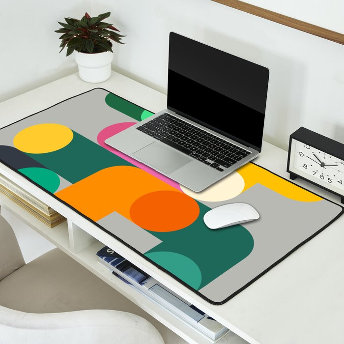 Modern Geometric 85A Desk Mat Gallery Image 2