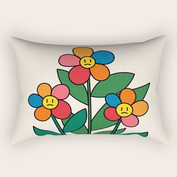 The True Reality / Flowers Rectangular Pillow Gallery Image 2