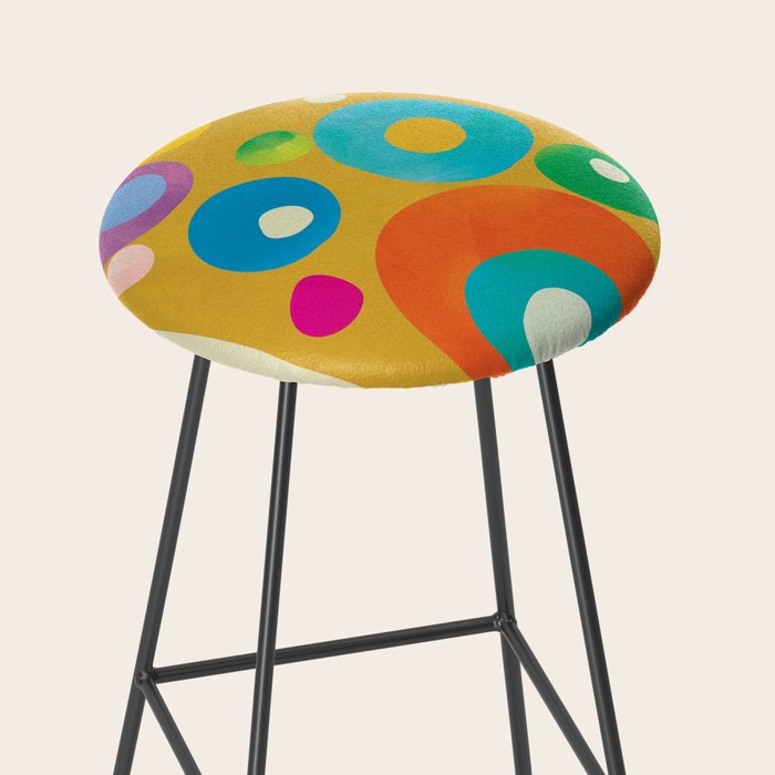Mid-Century Abstract Balance 16 Stool Gallery Image 2