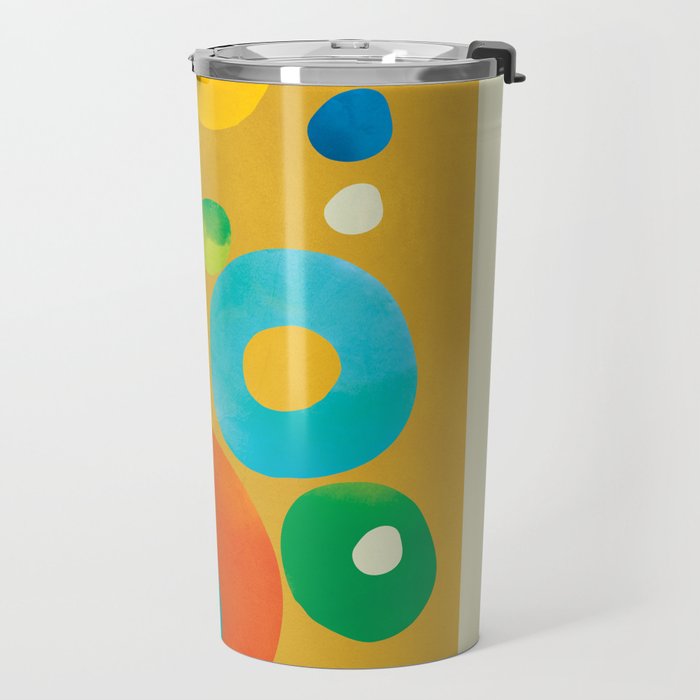 Mid-Century Abstract Balance 16 Travel Mug Gallery Image 2