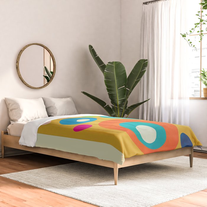 Mid-Century Abstract Balance 16 Comforter Gallery Image 2