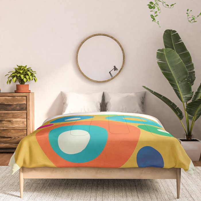 Mid-Century Abstract Balance 16 Comforter Gallery Image 3