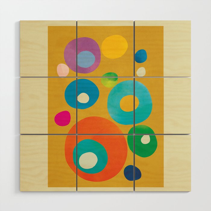 Mid-Century Abstract Balance 16 Wood Wall Art Gallery Image 1