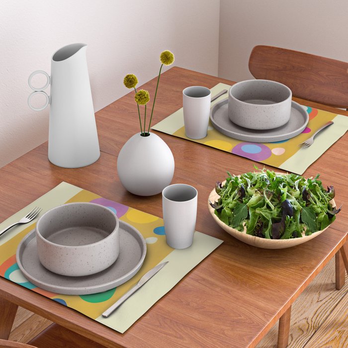 Mid-Century Abstract Balance 16 Placemat Gallery Image 2