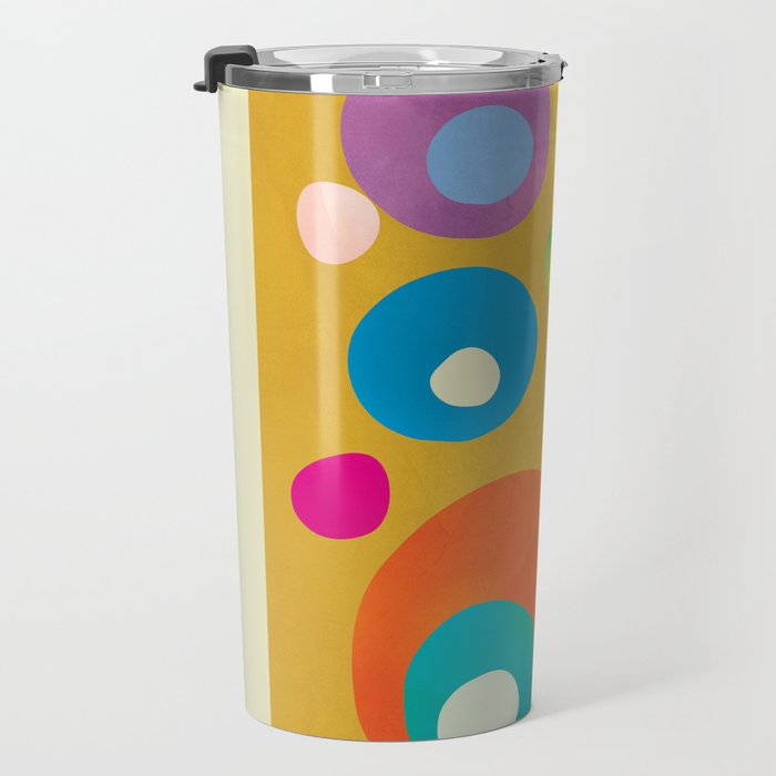 Mid-Century Abstract Balance 16 Travel Mug Gallery Image 3