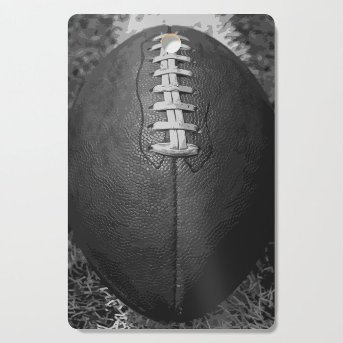 Big American Football black & white Cutting Board Gallery Image 1