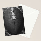 Big American Football black & white Stationery Card Gallery Image 2