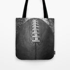 Big American Football black & white Tote Bag Gallery Image 1