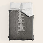 Big American Football black & white Duvet Cover Gallery Image 6