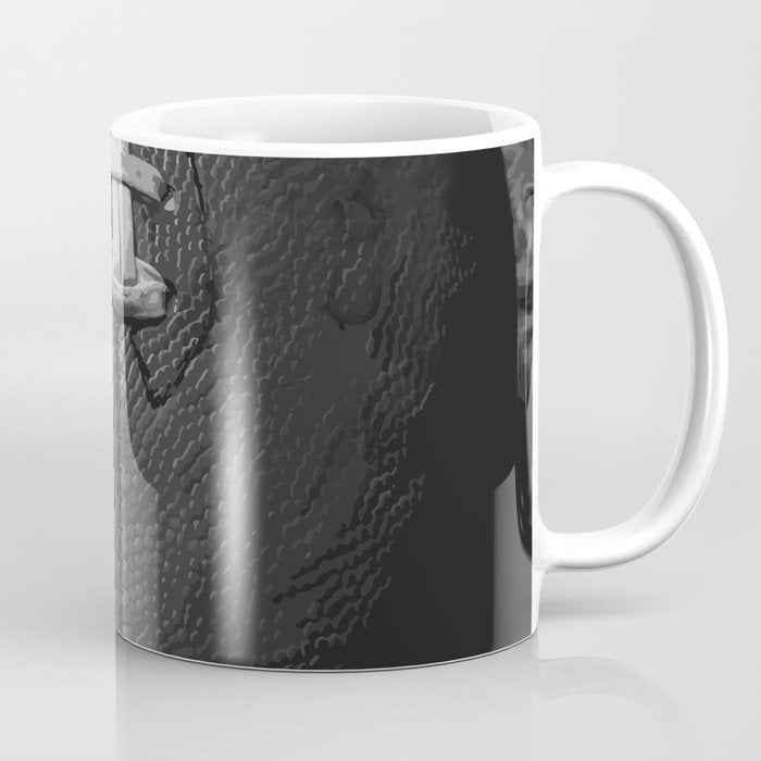 Big American Football black & white Coffee Mug Gallery Image 1