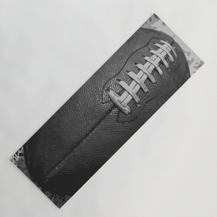 Big American Football black & white Yoga Mat Gallery Image 1