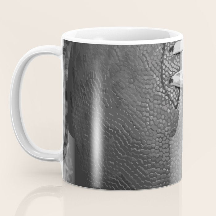 Big American Football black & white Coffee Mug Gallery Image 3